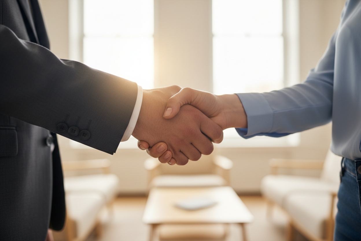 shaking hands